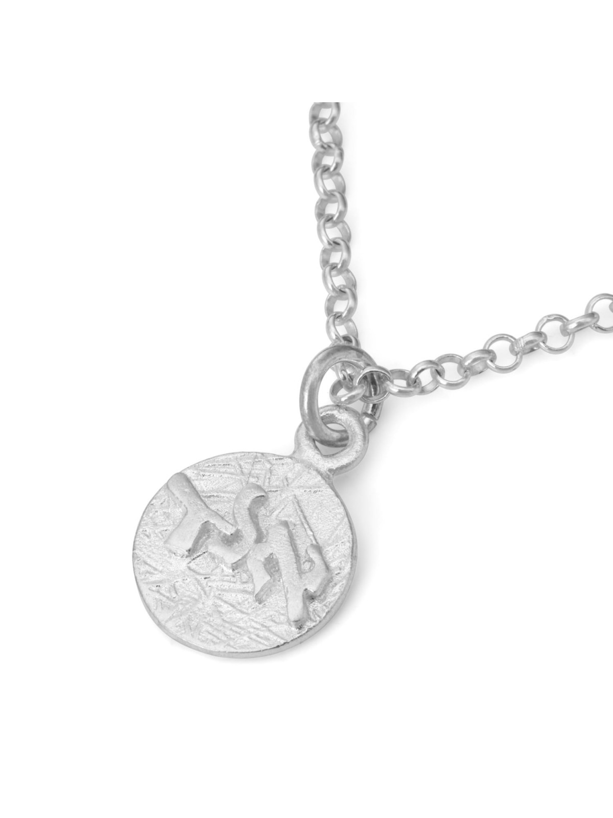 Collier Kabbale en argent sterling sculpté massif - ALD Evil Eye
