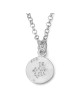 Solid Sculpted Sterling Silver Kabbalah Necklace - ALD Evil Eye