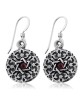 Shema Yisrael: Sterling Silver Star of David Earrings with Turquoise o
