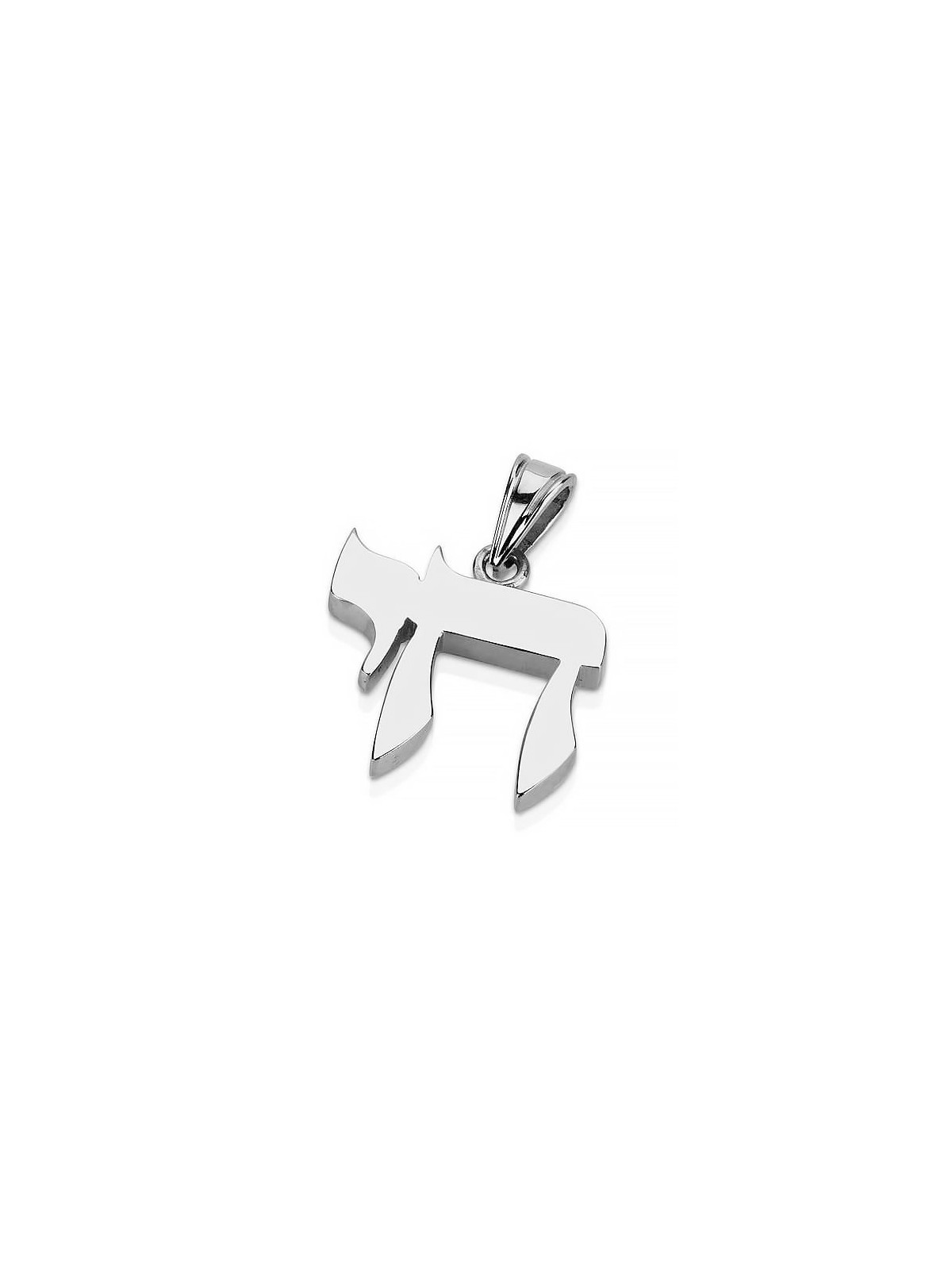 14K Gold Chai Style Pendant Necklace - Yellow or White Gold