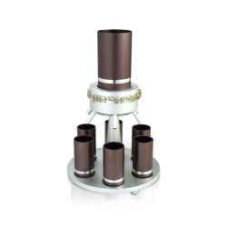 Dabbah Judaica Anodized Aluminum Wine Fou... | Jewish Gift from Israel