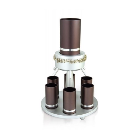 Dabbah Judaica Anodized Aluminum Wine Fou... | Jewish Gift from Israel