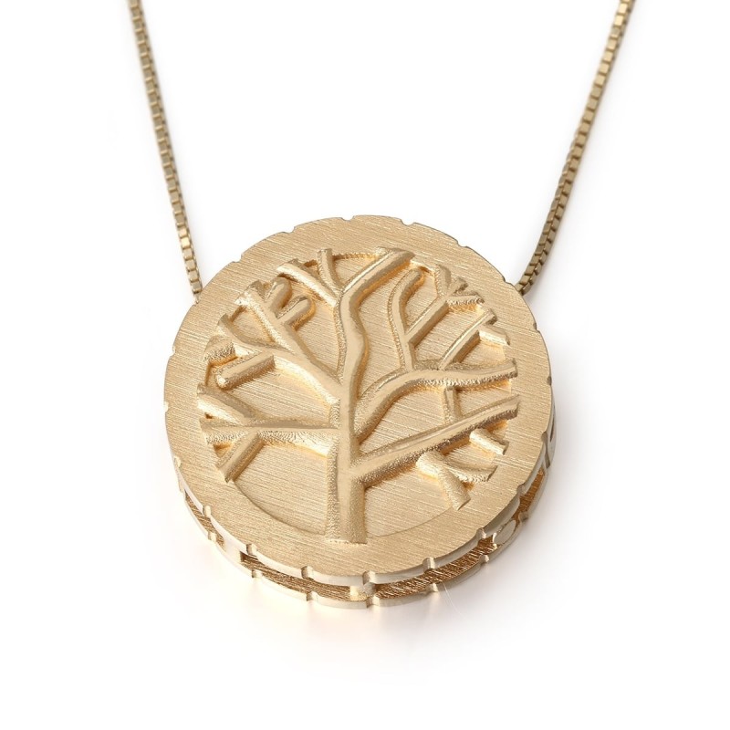Pendentif arbre de vie en or 14 carats