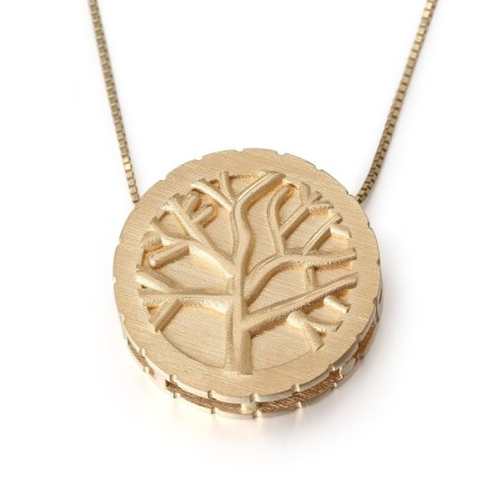 Pendentif arbre de vie en or 14 carats