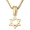Women's Small Polished 14K Gold Star of David Pendant