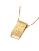 Parchemin en or 14 carats avec pendentif bénédiction sacerdotale