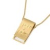 14K Gold Scroll with Priestly Blessing Pendant