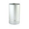 Dabbah Judaica Anodized Aluminum Silver Lin... | Aluminum Kiddush Cups