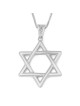 14K Gold Large Woven Star of David Pendant