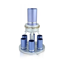 Dabbah Judaica Anodized Aluminum Wine Fou... | Jewish Gift from Israel