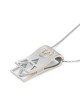 שרשרת תליון תליון מגן דוד זהב 14K יוקרתי 14K טאב מקופל