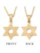 Interlocking 14K Gold Star of David Pendant Necklace for Women