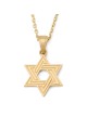 Interlocking 14K Gold Star of David Pendant Necklace for Women