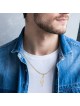 Large 14K Gold Map of Israel Pendant with Chai - Unisex - Yellow or Wh