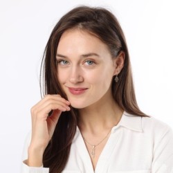 14K Gold Diamond-Studded Outline of the Land of Israel Pendant with St