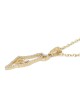 14K Gold Diamond-Studded Outline of the Land of Israel Pendant with St