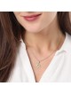 Collier pendentif étoile de David en or 14 carats avec chai et diamants
