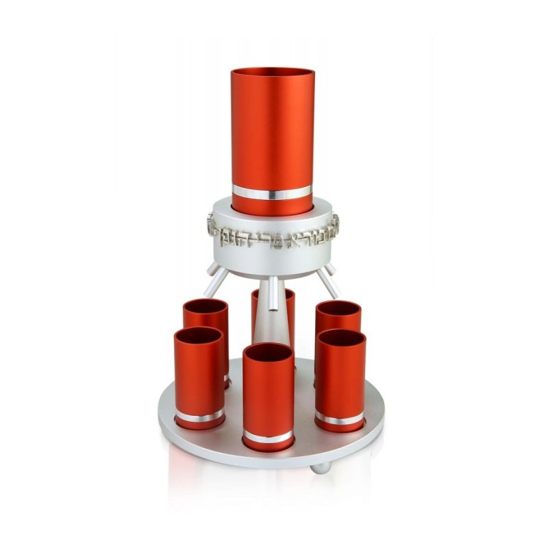 Dabbah Judaica Anodized Aluminum Wine Fou... | Jewish Gift from Israel