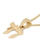 14K Gold Hammered Chai Pendant Necklace for Women - Symbol of Life