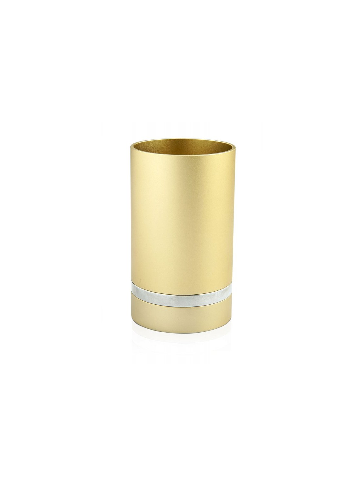 Dabbah Judaica Anodized Aluminum Silver Lin... | Aluminum Kiddush Cups