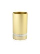 Dabbah Judaica Anodized Aluminum Silver Lin... | Aluminum Kiddush Cups
