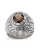 Bague Kabbale en Argent Sterling et Quartz Fumé - Ana Bekoach