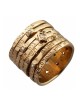 Seven Blessings 14K Gold and Diamonds Spinner Jewish Wedding Ring