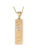 Two-Toned 14K Gold Mezuzah Pendant Necklace