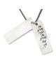 Porat Yosef : Collier « Dog Tags » en argent et en or