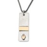 Porat Yosef: Silver and Gold 'Dog Tags' Necklace