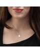 Silver and Gold Double Hamsa Necklace - Blessings / Evil Eye
