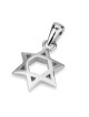 Small 14K Gold Concave Star of David Pendant