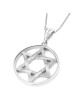 Chic Interlocking Star of David 14K Gold Pendant Necklace