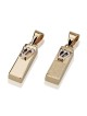 14K Gold Petite Mezuzah Pendant