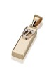 14K Gold Petite Mezuzah Pendant