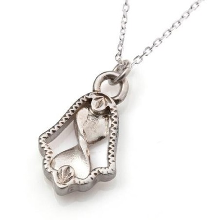 Silver Hamsa Necklace for Matchmaking and Love