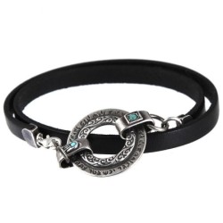 Priestly Blessing & Ana Bekoach: Black Leather and 2-Sided Silver Whee