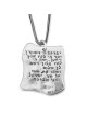 In the Blink of an Eye: Large Silver 2-Sided Priestly Blessing Pendant