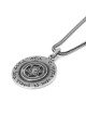 Prière du voyageur et bénédiction sacerdotale en argent sterling 925 : double face