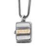 Silver and Gold Necklace with Microfilm Book of Psalms