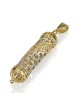14K Gold Western Wall Mezuzah Pendant with Shema Yisrael