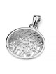 14K Gold Shema Yisrael Disc Pendant Necklace - Deuteronomy 6:4