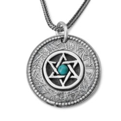 Priestly Blessing: Double Disk Star of David Necklace