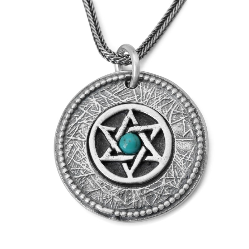 Bénédiction sacerdotale : Collier étoile de David à double disque