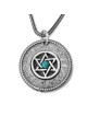 Priestly Blessing: Double Disk Star of David Necklace