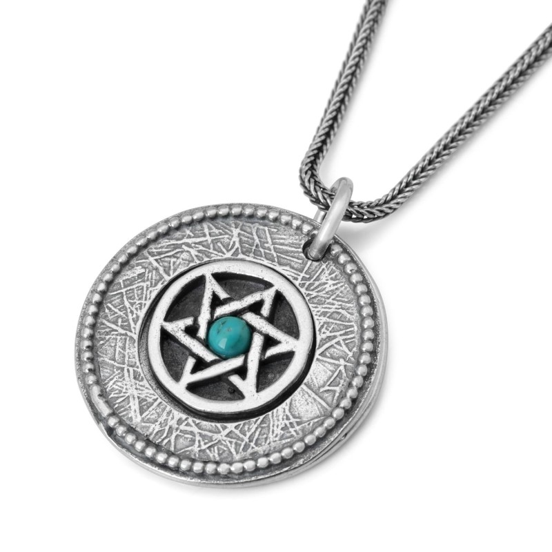 Bénédiction sacerdotale : Collier étoile de David à double disque