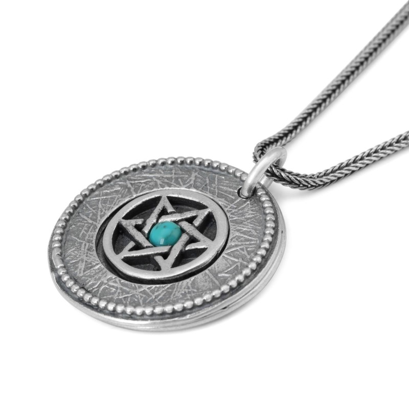 Bénédiction sacerdotale : Collier étoile de David à double disque
