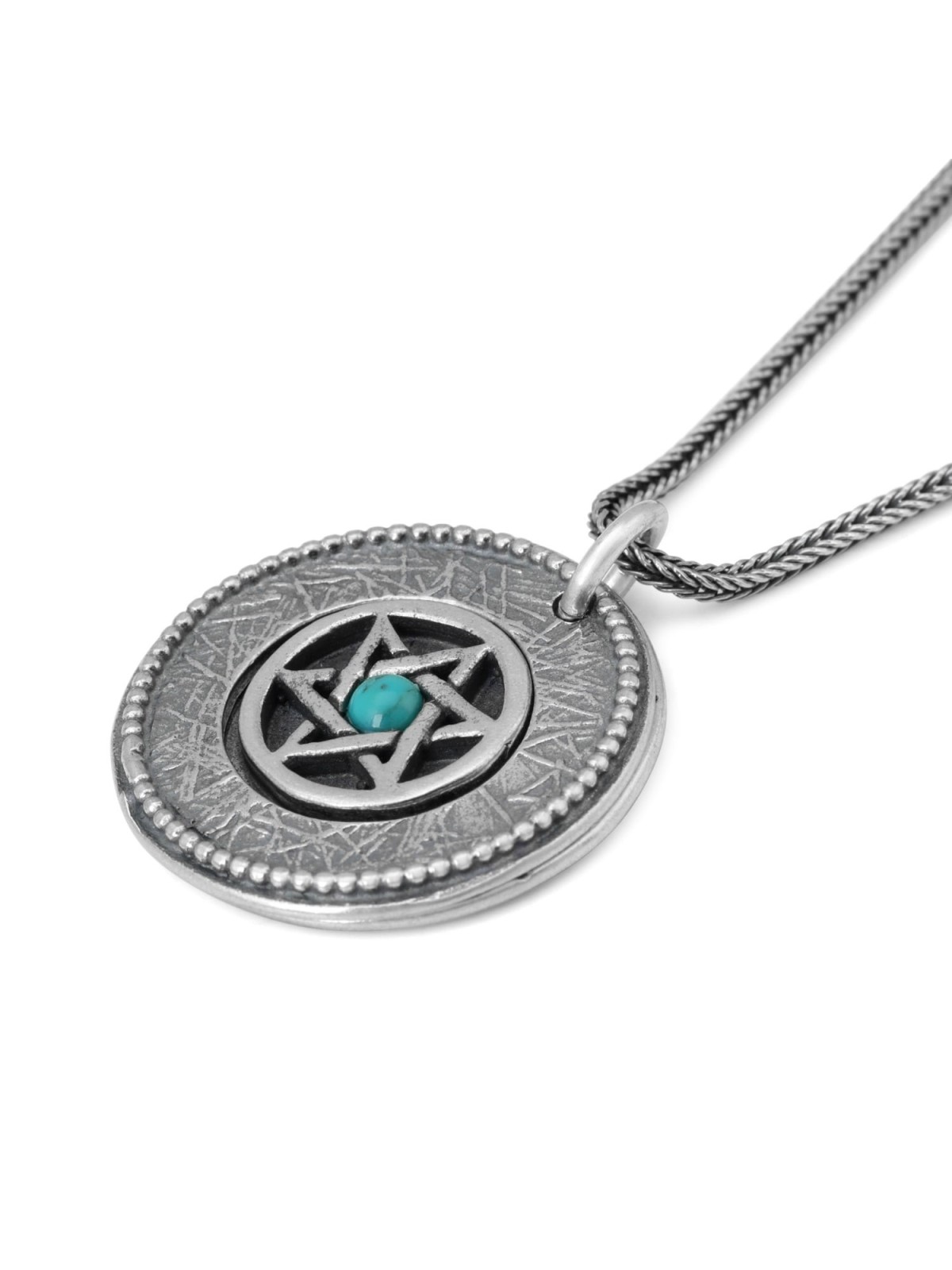 Bénédiction sacerdotale : Collier étoile de David à double disque