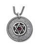 Priestly Blessing: Double Disk Star of David Necklace