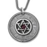 Priestly Blessing: Double Disk Star of David Necklace